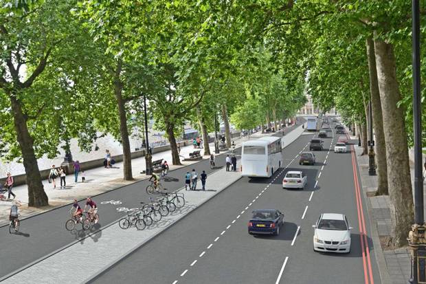 The road along Victoria Embankment is set to be transformed