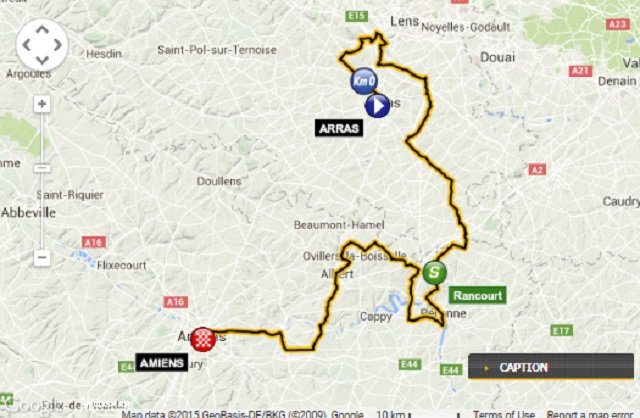 Tour de France 2015 STage 5 Map